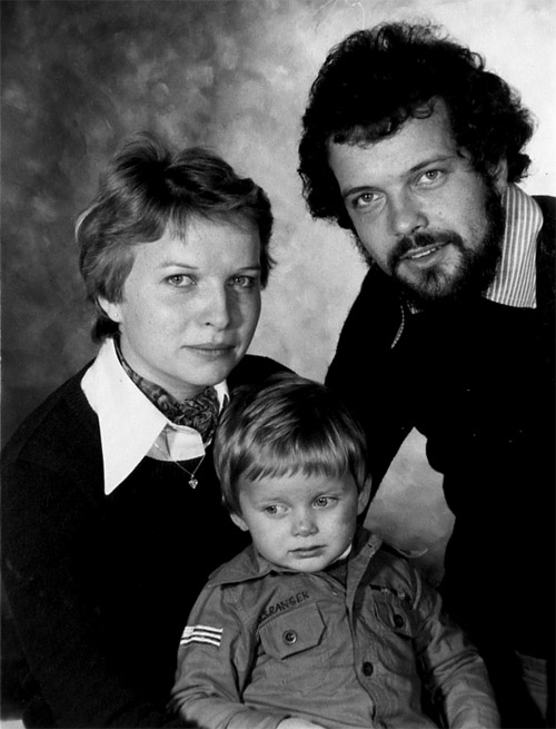 avec mes parents, vers 1977