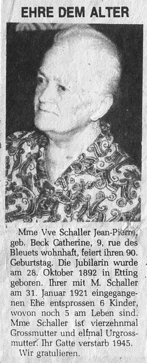 BECK Catherine, 1982